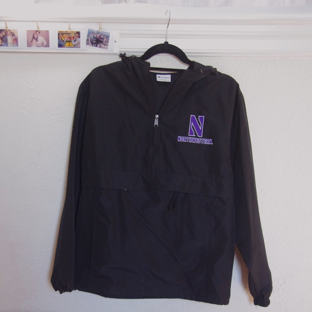 champion northwestern university windbreaker